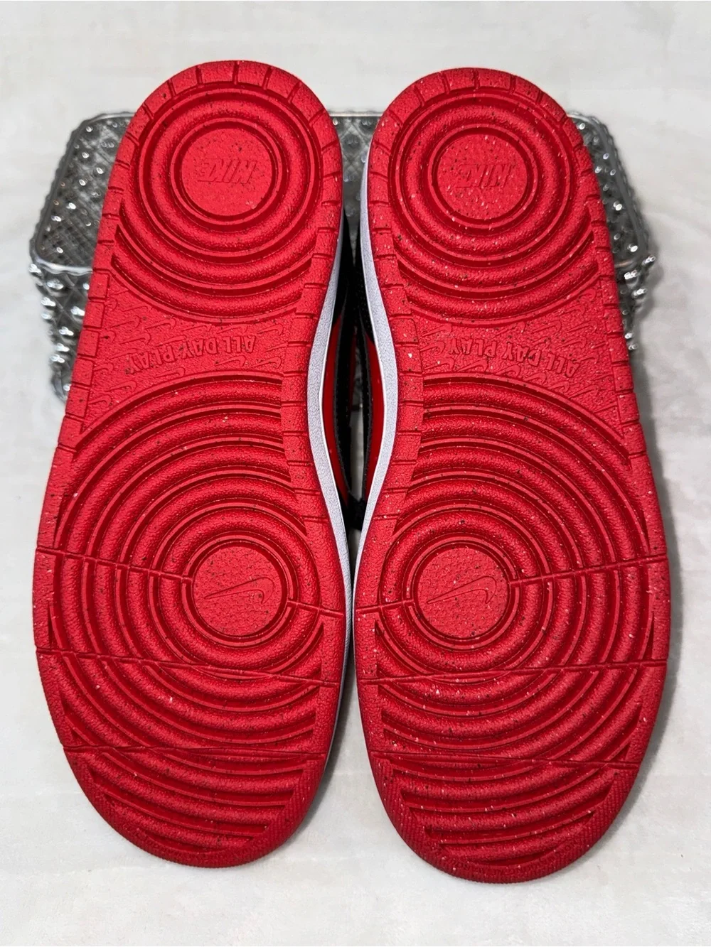 🔥Nike Court Borough Low Recraft Red/Black Youth 6Y Women’s 7.5 DV5456-600🔥